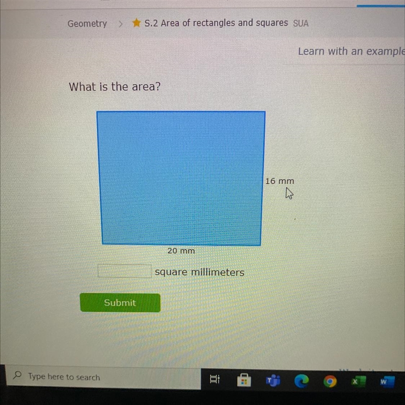 What is the area? ……square millimeters-example-1