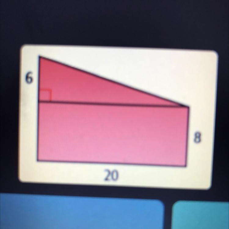 Find the area of the figure shown.-example-1