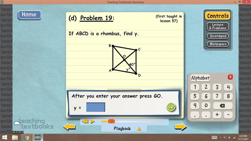 Find the measure of angle Y-example-1