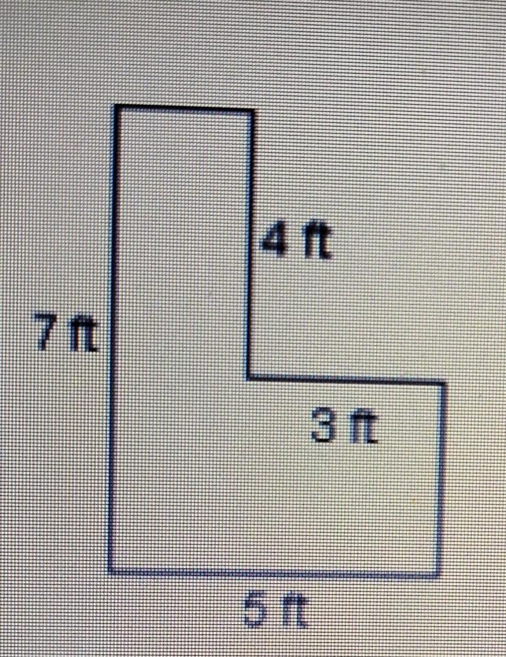 What is the area of the following shape​-example-1