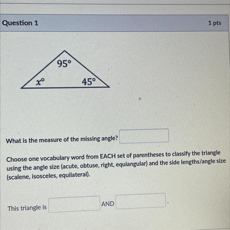 What is the measure of the missing angle-example-1