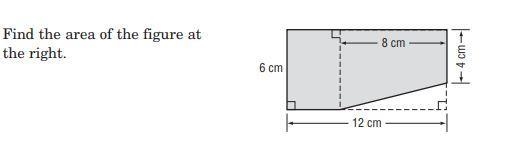 I need to find the area of the right shape.-example-1