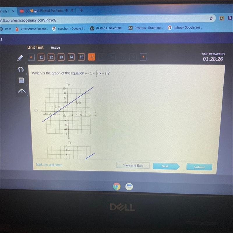 Which is the graph of the equation y-1=- f (x-3)?-example-1