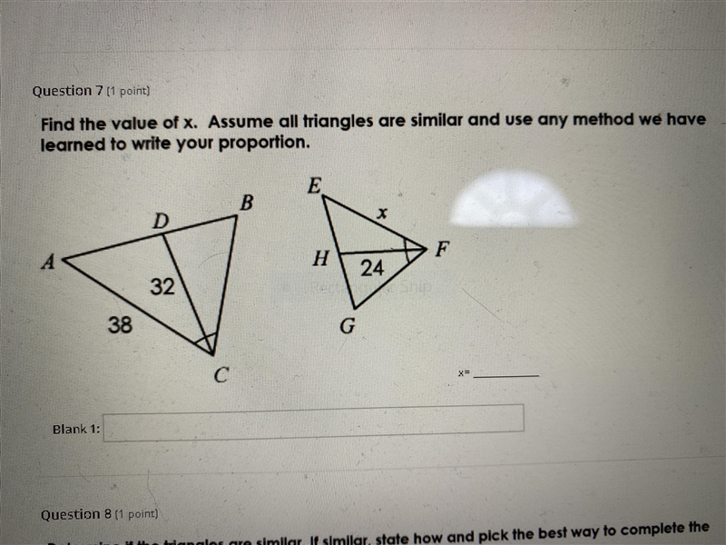 Someone please help me find x.-example-1