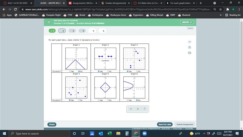 For each graph below, state whether it represents a function.-example-1