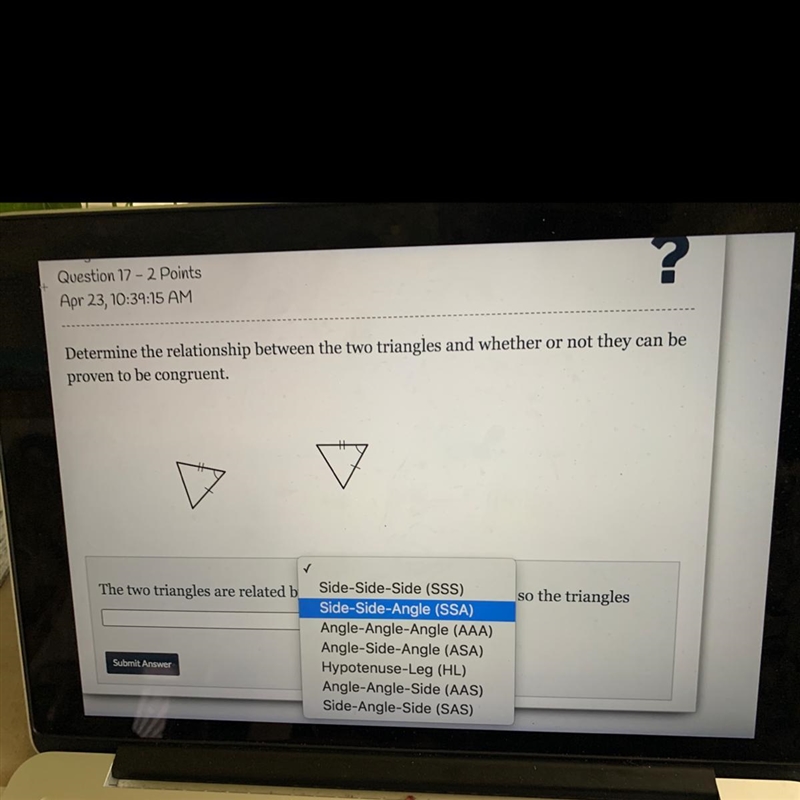 Which type of sides are they and explain why they’re the correct answer!-example-1