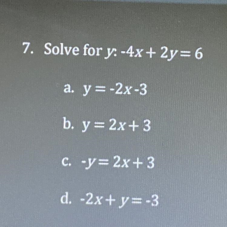 Solve for y:-4x+2y=6-example-1