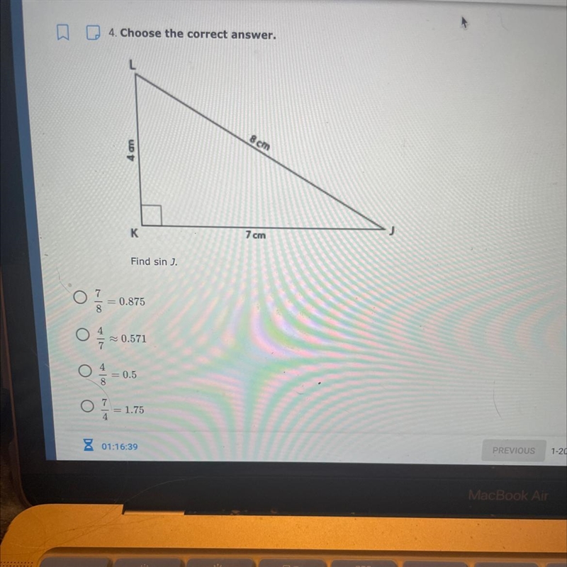 Find sin j? Please I don’t understand-example-1