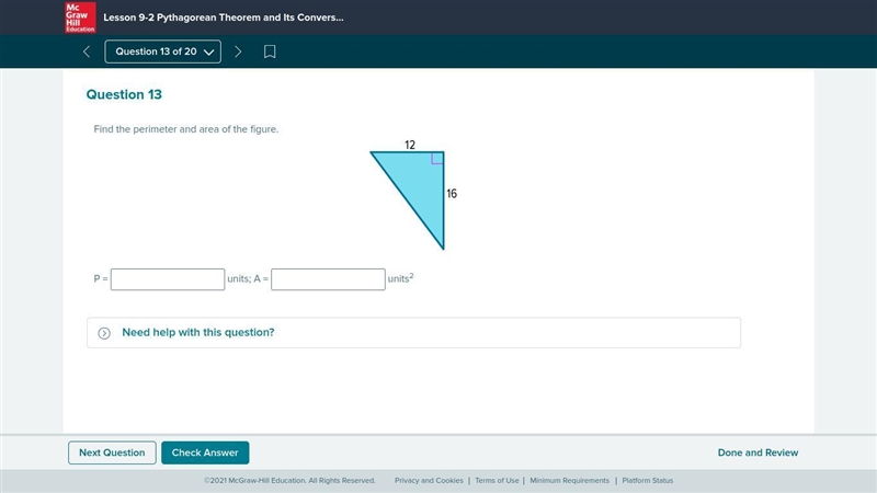 Can you find the perimeter and area of the figure?-example-1