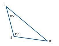 What is the measure of the missing angle in the triangle below? (Write just the number-example-1