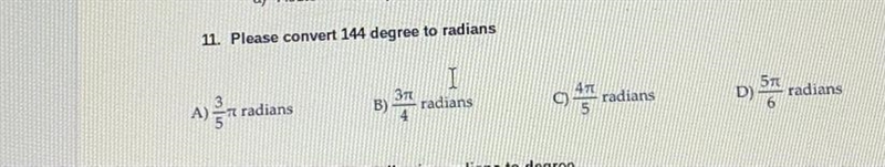 Convert 144 degree to radians-example-1