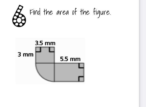 Find the area of the figure.-example-1