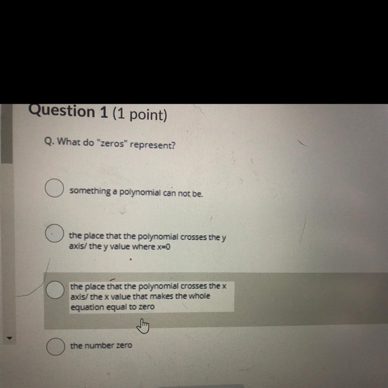 Q. What do "zeros" represent? HELPP-example-1