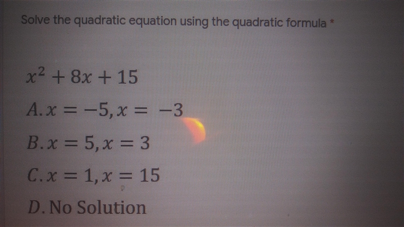 Solve using the quadratic formula 1-example-1