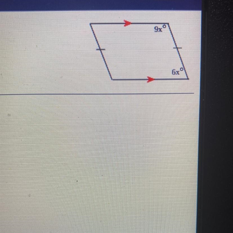 Find the value of x. Then find the measure of each labeled angle-example-1