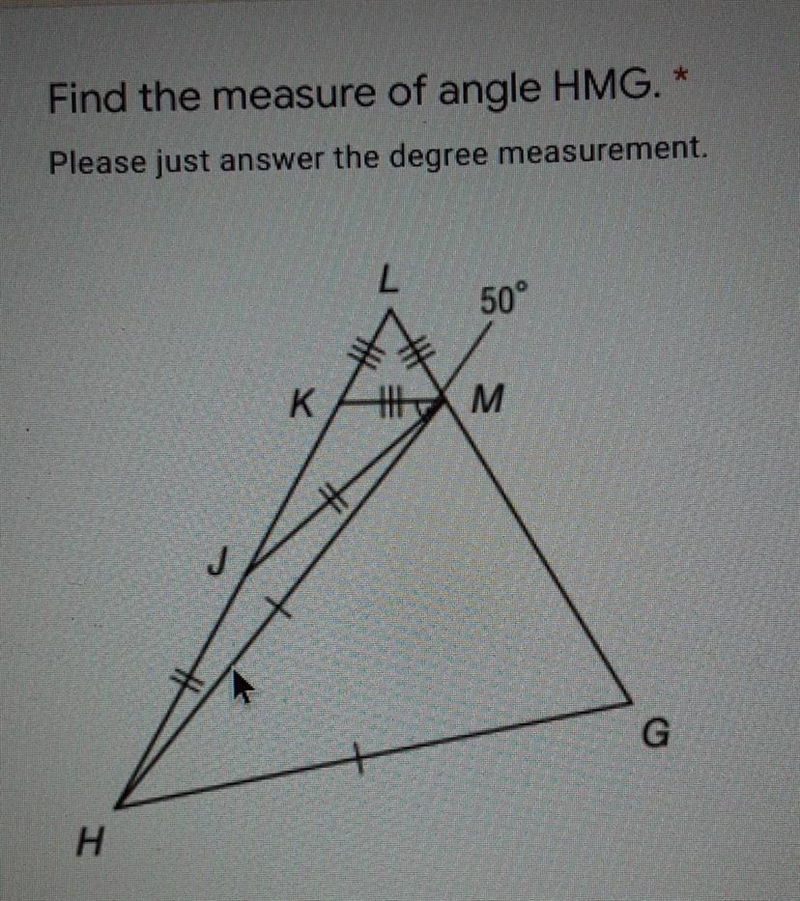 Find the measure of angle of hmg PLS HELP AND SHOW WORK​-example-1