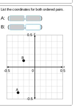 List the coordinate for both pairs.-example-1