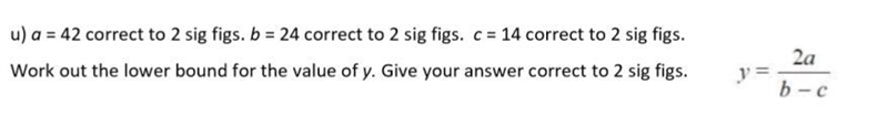 Please help !! <33 u) a=42 correct to 2 sig figs. b = 24 correct to 2 sig figs-example-1