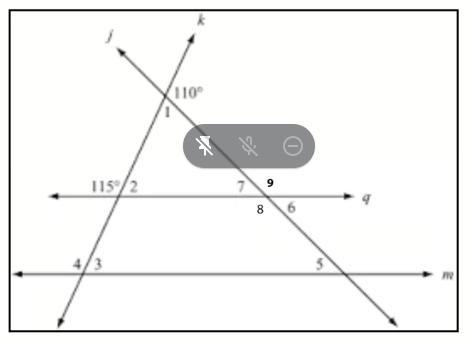 PLEASE HELP ASAP: 1) What is the measure of ⦣4? 2) How many degrees are in a triangle-example-1