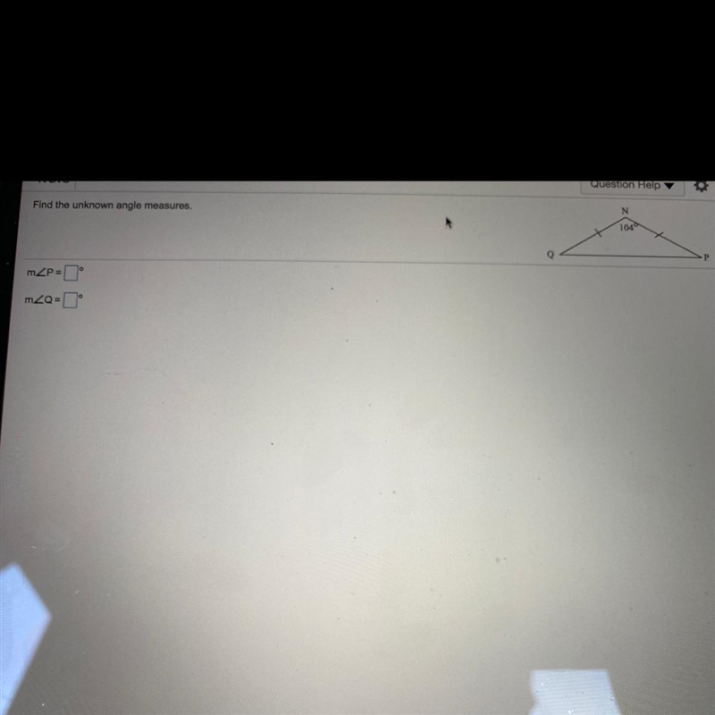 Find the unknown angle measure-example-1