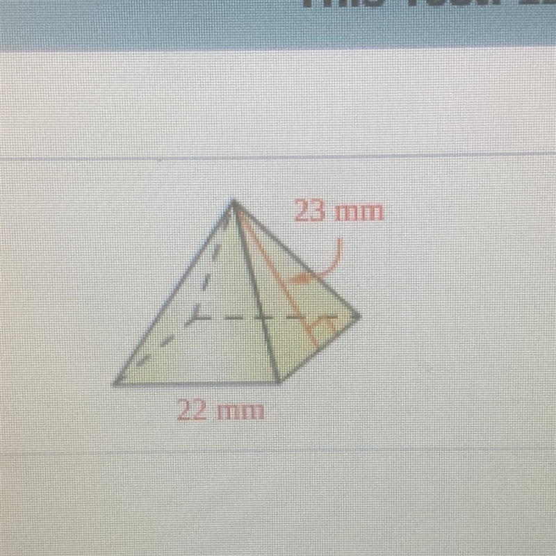 What is the volume of the square pyramid-example-1