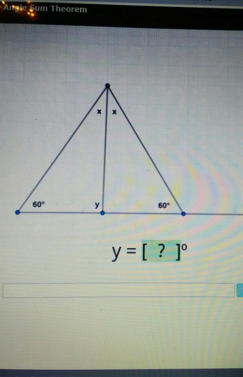 60° 60° y=? (geometry) ​-example-1