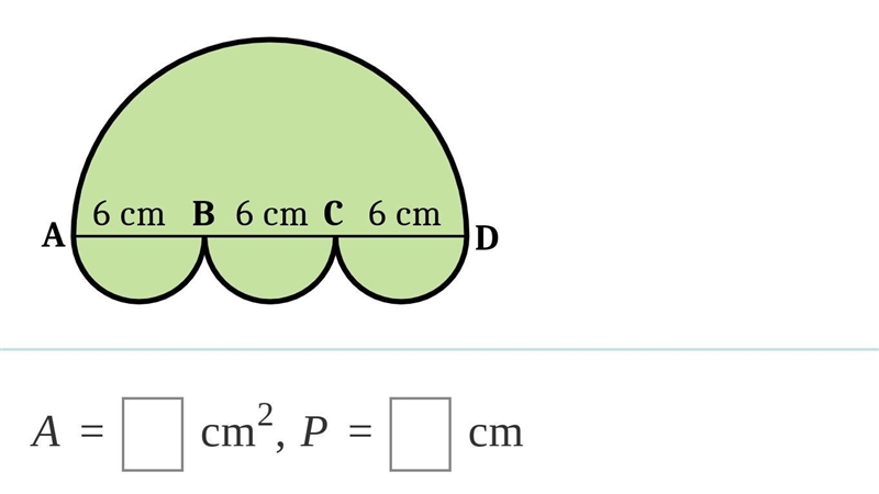 The figures below are made out of circles, semicircles, quarter circles, and a square-example-2