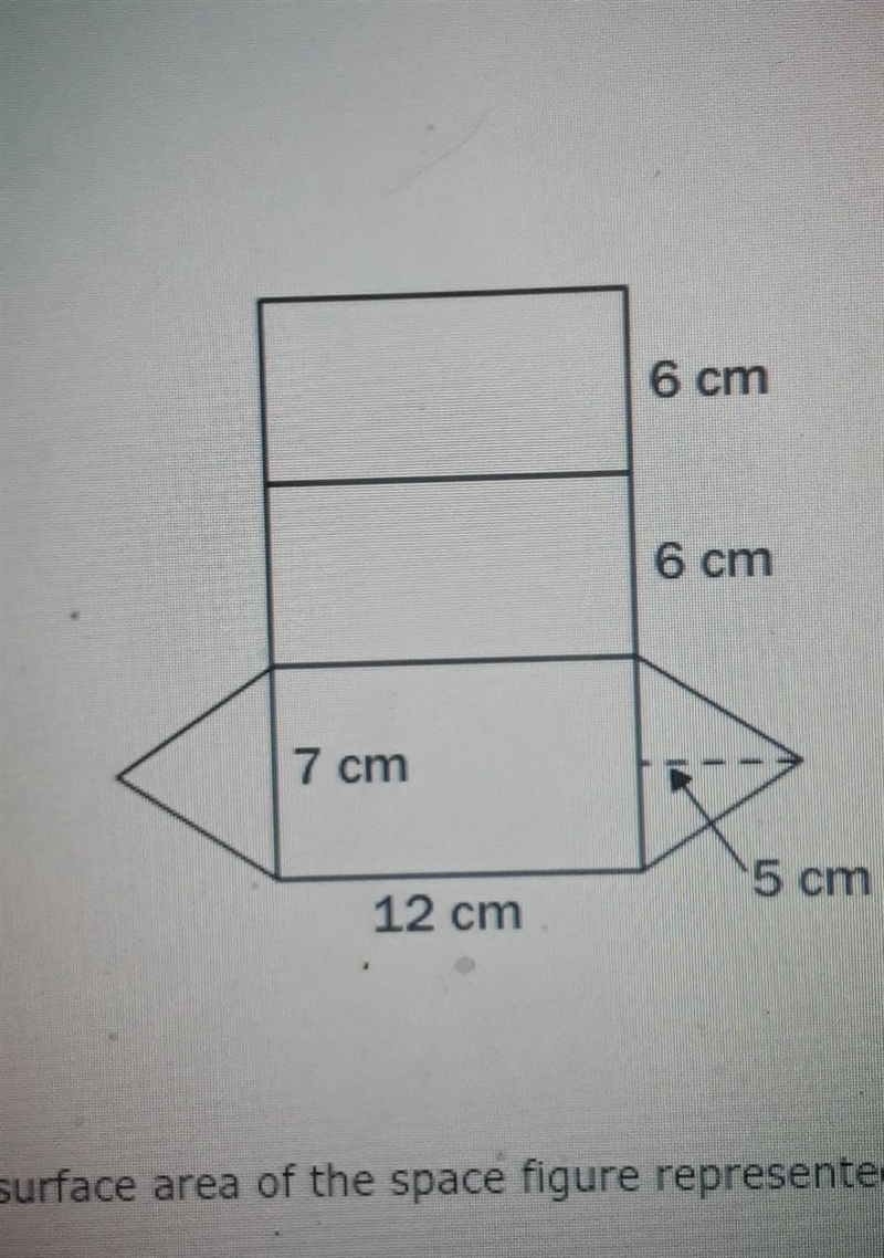 ¡!URGENT!¡ Find the surface area of the space figure represented by the net 1. 173.5 cm-example-1