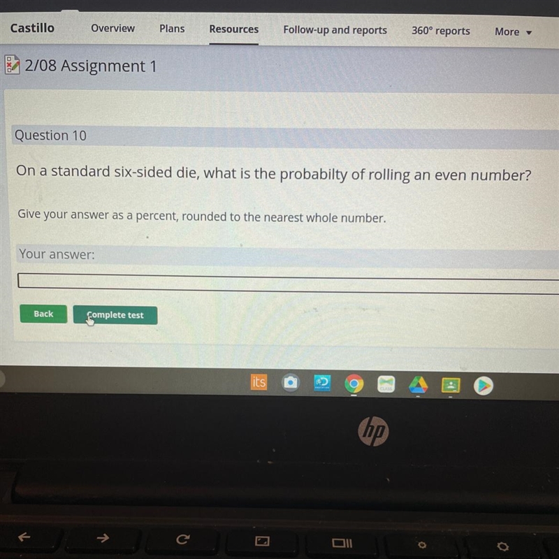 On a standard six-sided die, what is the probability of rolling an even number?-example-1