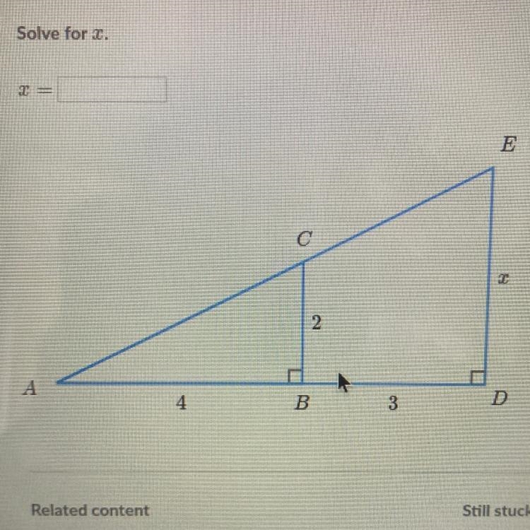 PLEASE HELP ASAP!! Solve for x.-example-1