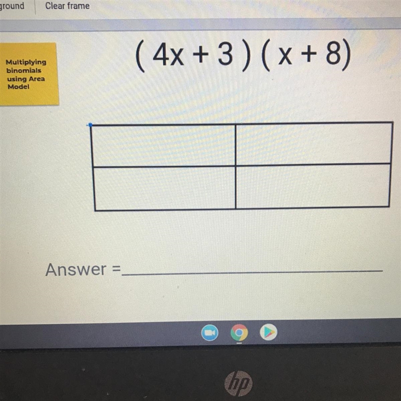 Multiplying binomials using area model.-example-1