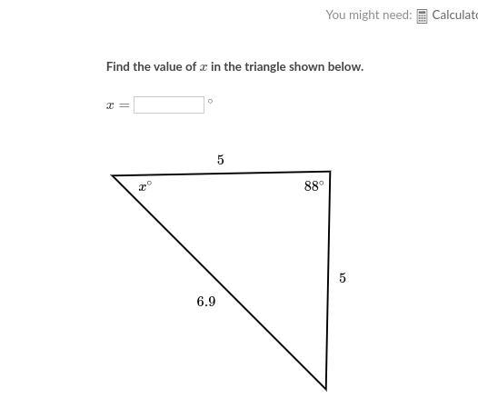 Find Angles in isosceles triangles-example-1