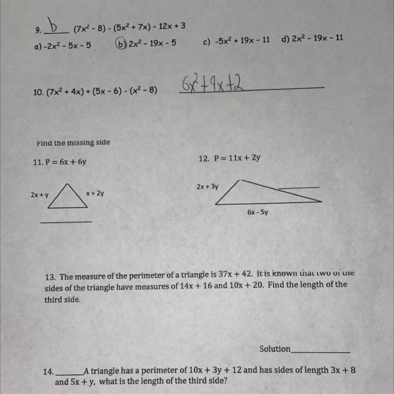 Will someone please help me with 13 and 14 please?-example-1