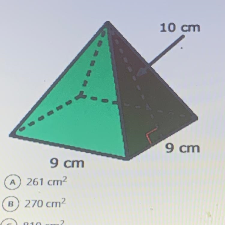 Find the surface area of the figure below.-example-1