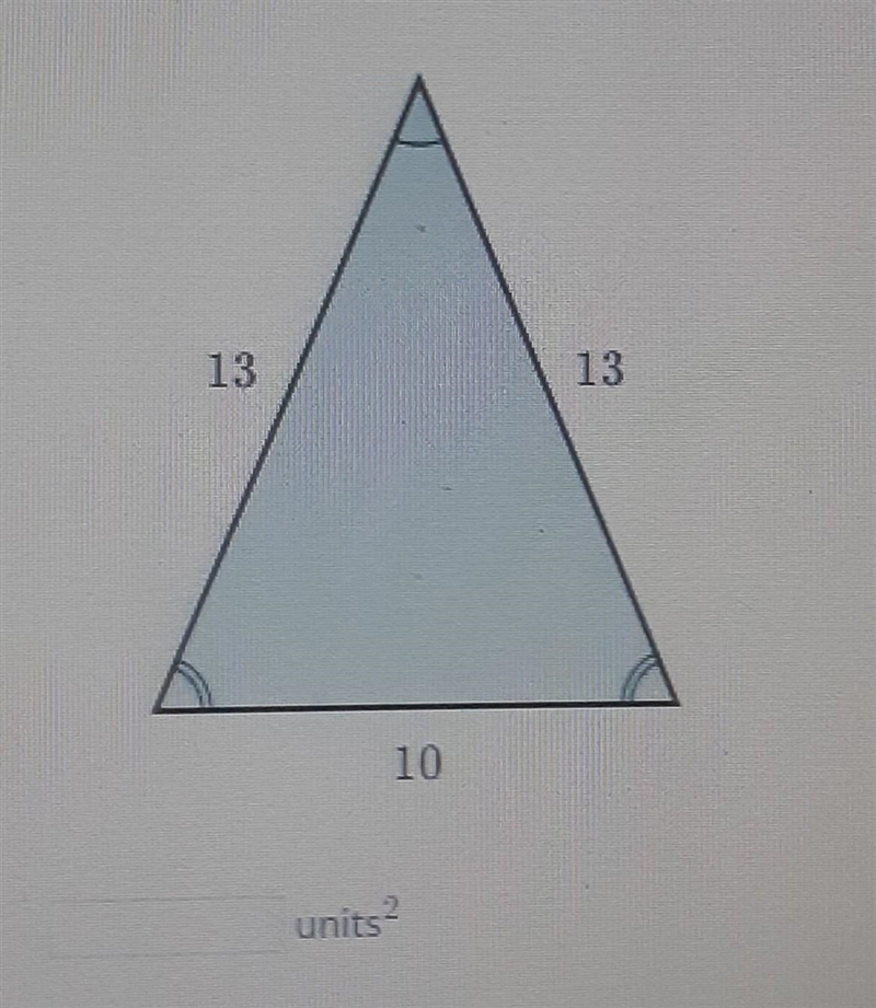 What is the area of the triangle shown below? (please help, im trying to bring my-example-1