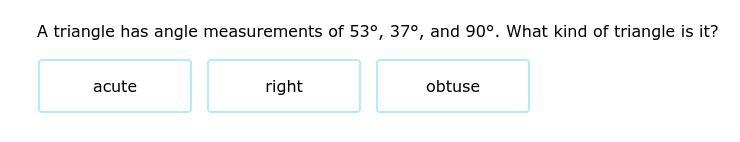 A triangle has angle measurements of 56°, 54°, and 70°. What kind of triangle is it-example-1