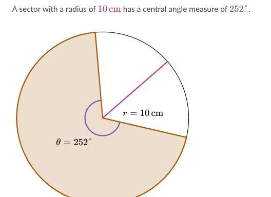 What is the area of the sector?-example-1