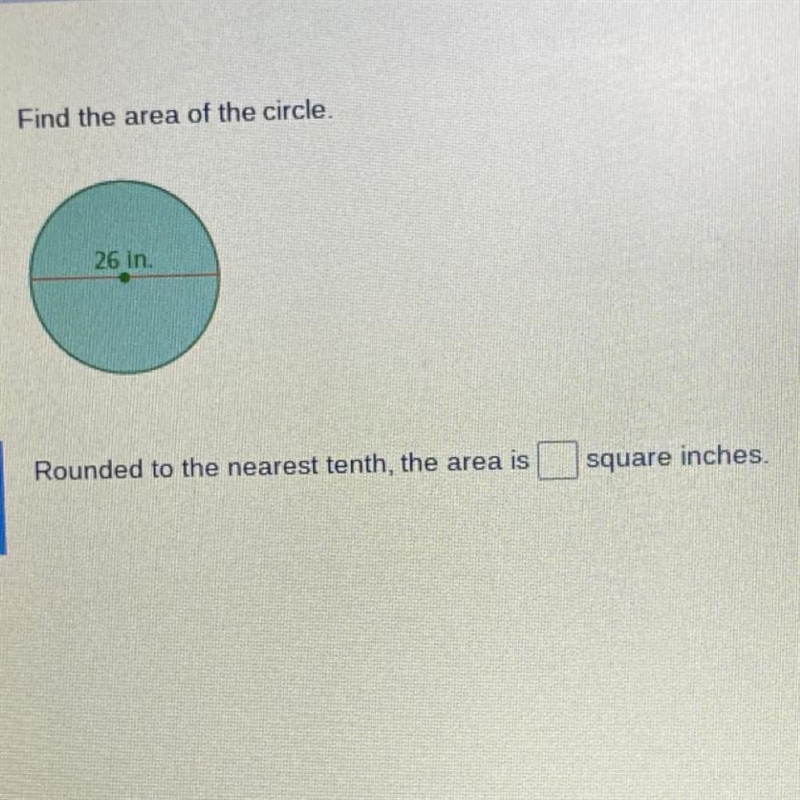 Find the area of the circle-example-1