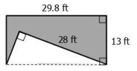 Find the area of the shaded region-example-1