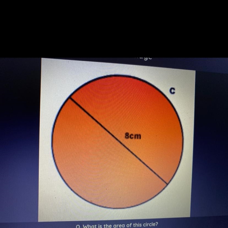 What is the area of this circle?-example-1