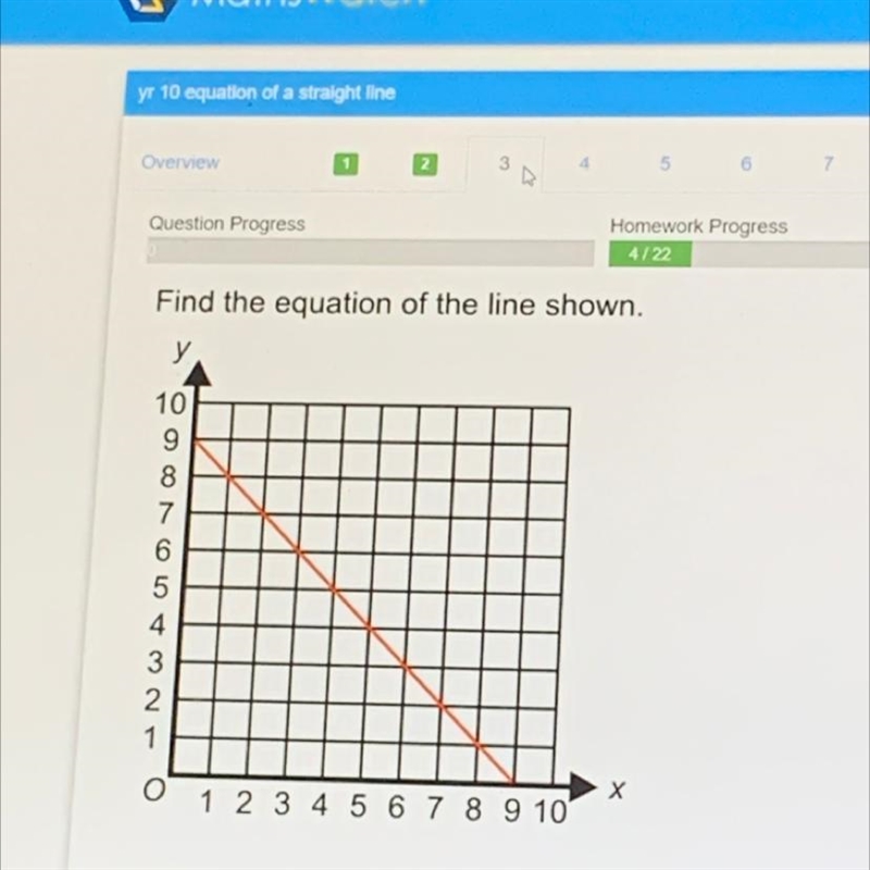 The equation of the line-example-1