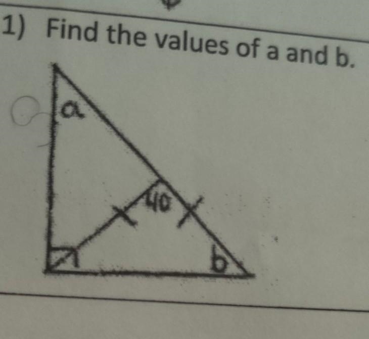 Find the values of a and b​-example-1