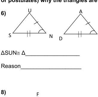 Why are these two triangles are congruent and prove reason-example-1