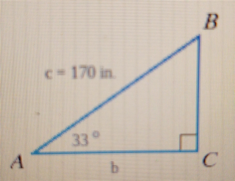 Find the measure of side b. Round to the nearest whole number.-example-1