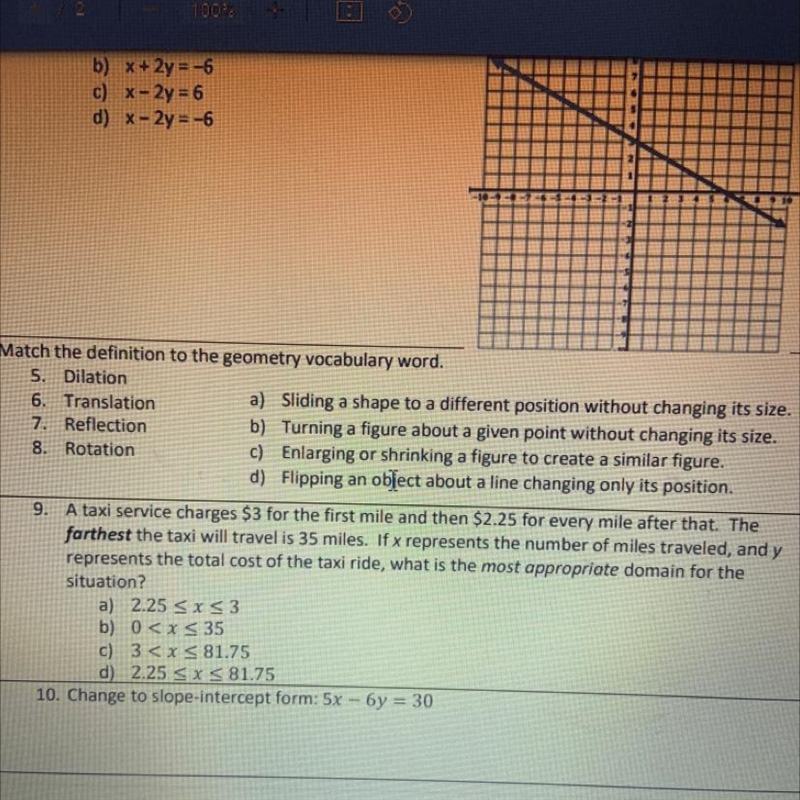 Help with number 5,6,7, and 8 please...-example-1