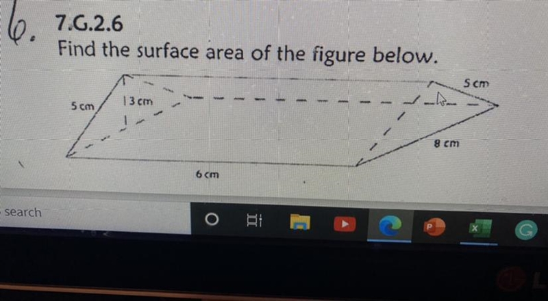 Find the Surface Area of the figure below-example-1