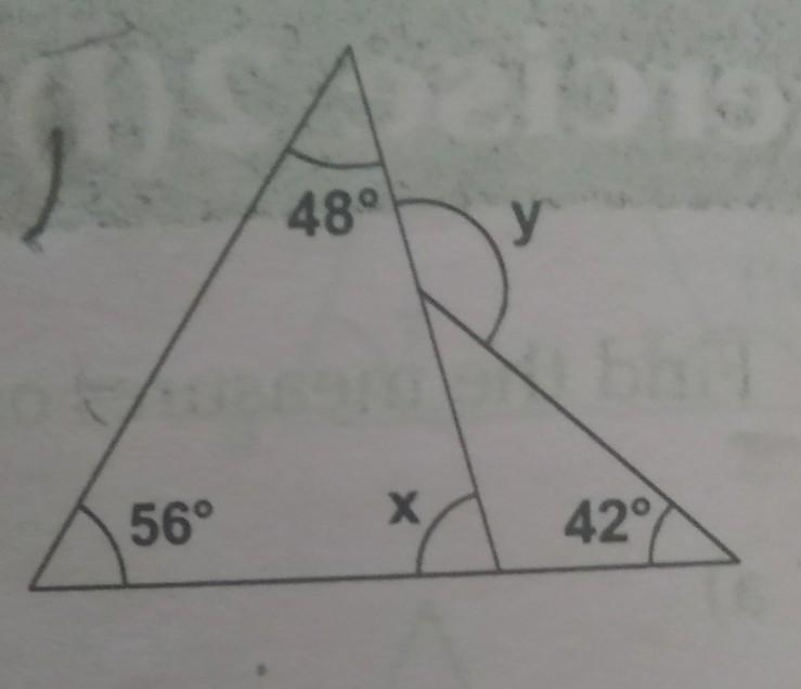 Find the unknown angles​-example-1