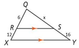 What is the value of x, given that RS||XY-example-1