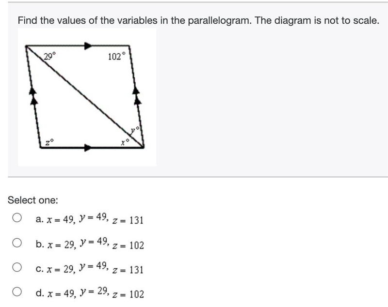 30 POINTS! PLEASE HELP ME OUT! Find the values of the variables in the parallelogram-example-1