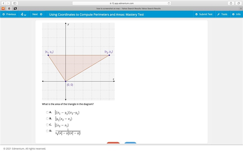 What is the area of the triangle in the diagram?-example-1